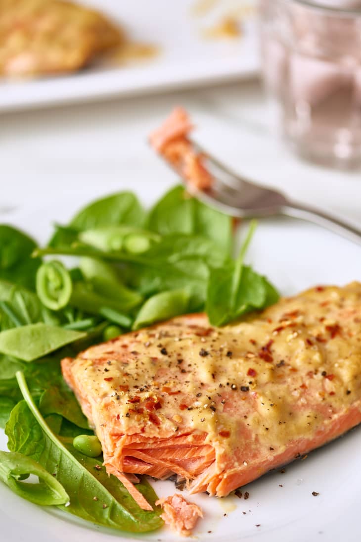 How To Cook Frozen Salmon In The Oven Easy Fast Recipe The Kitchn