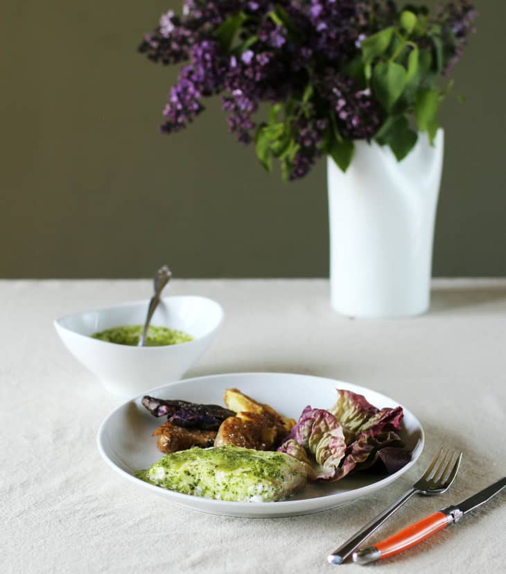 Recipe Baked Halibut with Chimichurri The Kitchn