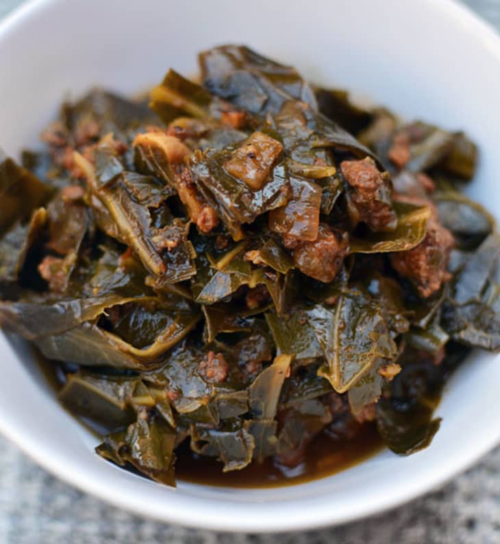 Recipe: Collard Greens Stew with Chorizo & Garlic | Kitchn