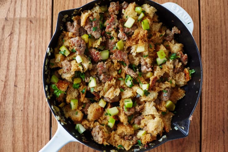 Recipe: Bread, Sausage, and Apple Hash | The Kitchn