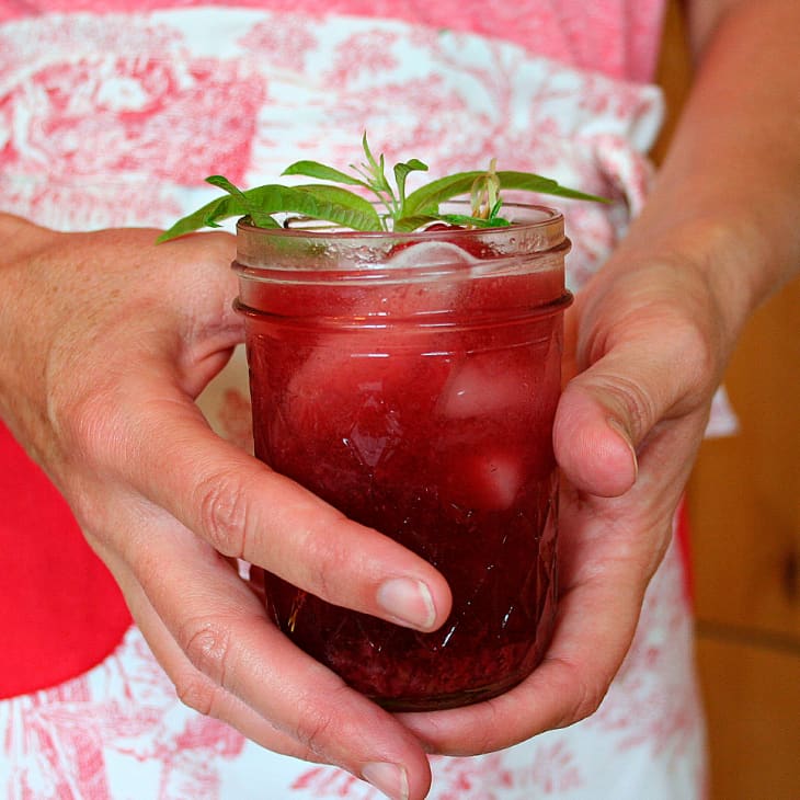 A Jam Cocktail Recipe Lemon Verbena & Raspberry Jamtini Kitchn