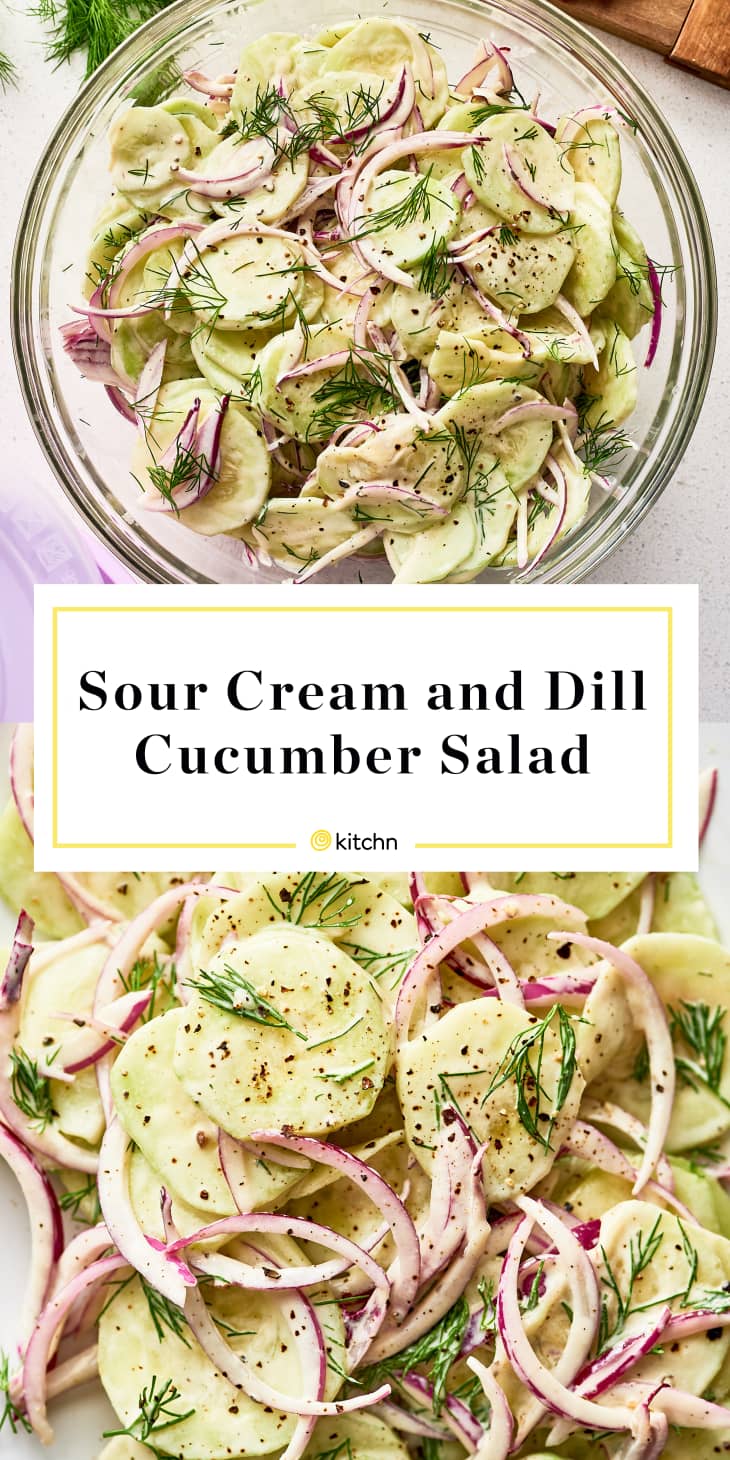 Sour Cream and Dill Cucumber Salad The Kitchn
