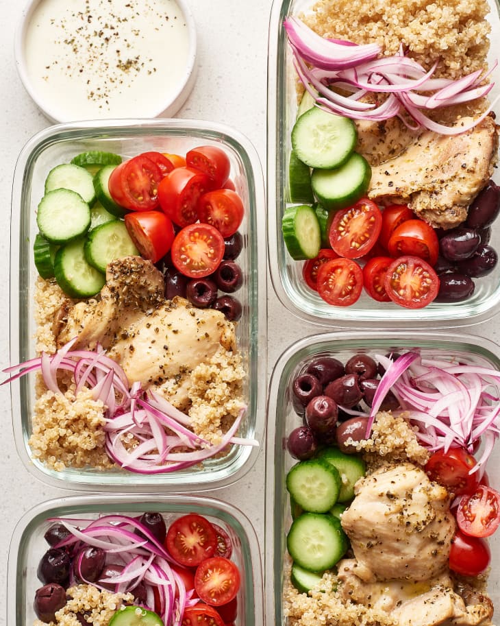 Recipe: Greek Chicken Grain Bowls | The Kitchn