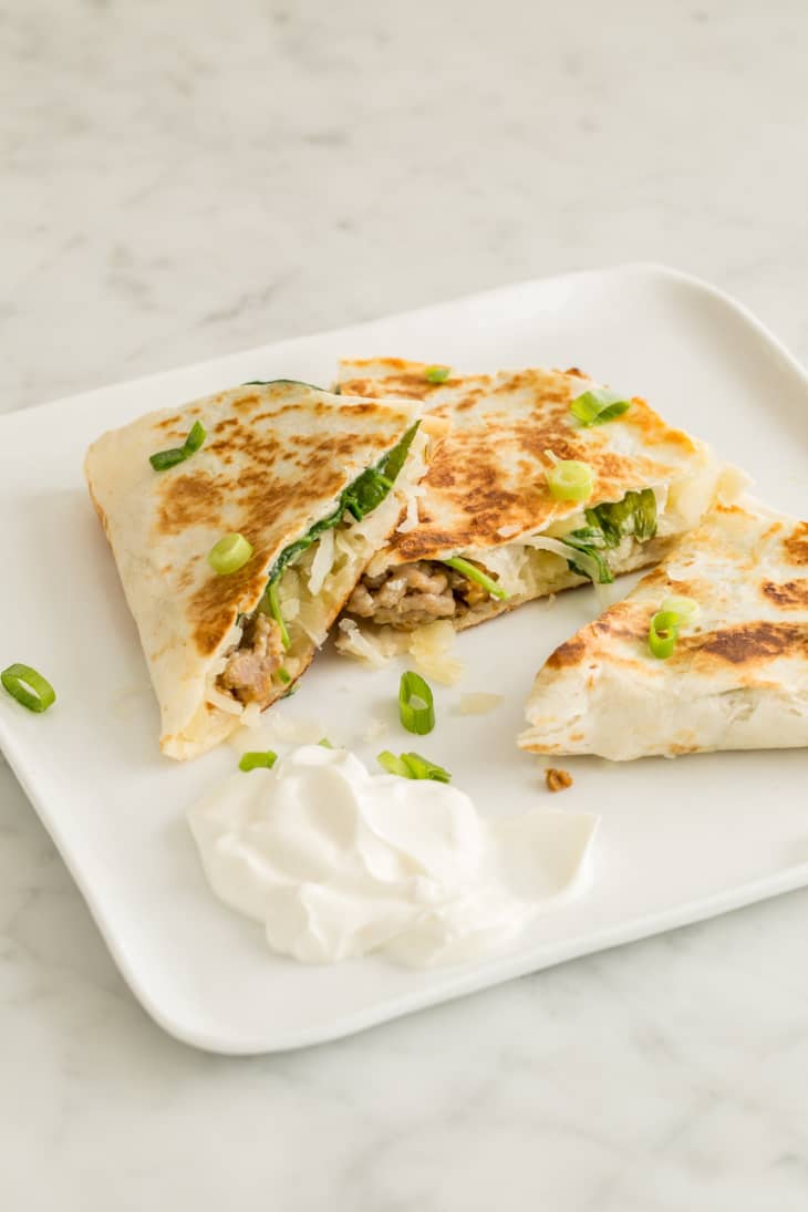 Recipe Sausage and Sauerkraut Quesadillas The Kitchn