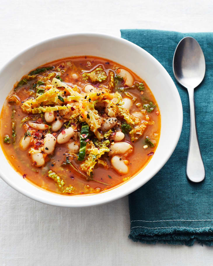 Creamy White Bean Soup With Kale The First Mess The Kitchn