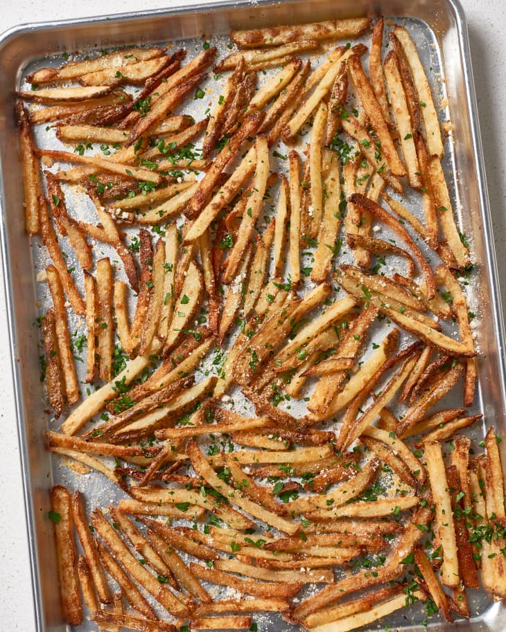 Garlic Parmesan Fries Recipe (Easy Baked Version) | The Kitchn