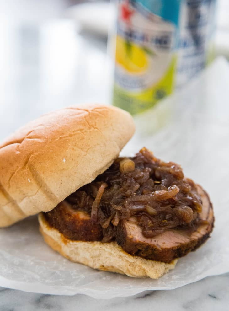 Recipe Pork Tenderloin and Onion Jam Sandwiches The Kitchn