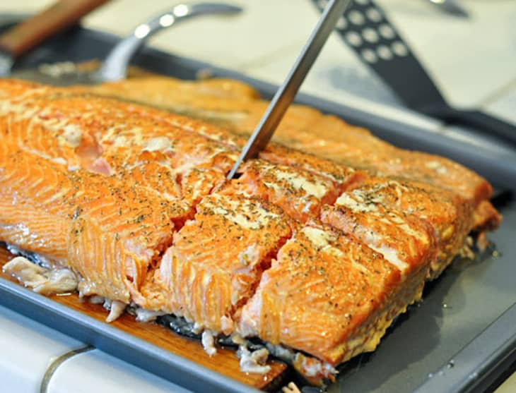 How To Grill Salmon on a Cedar Plank Kitchn