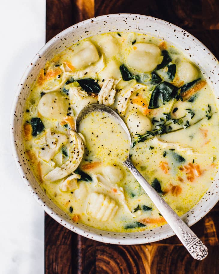 Copycat Olive Garden Chicken Gnocchi Soup Kitchn