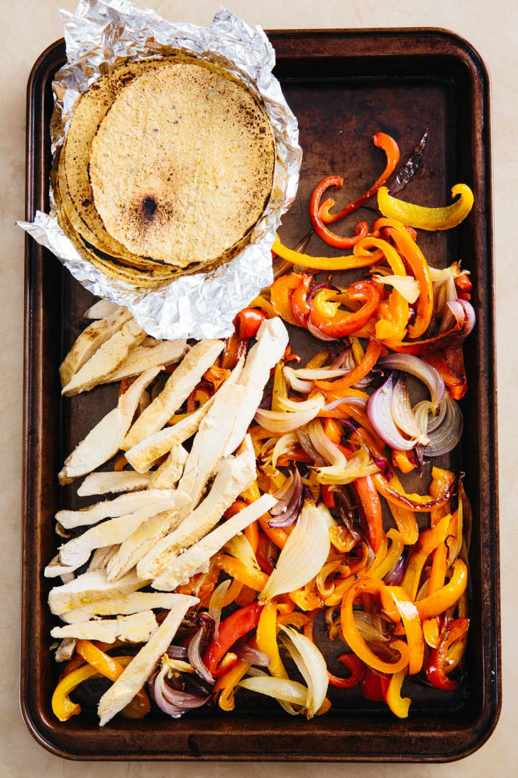Recipe Sheet Pan Chicken Fajitas The Kitchn