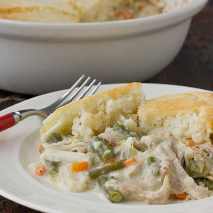 Comfort Food Recipe Chicken Pot Pie with Biscuit Topping Kitchn