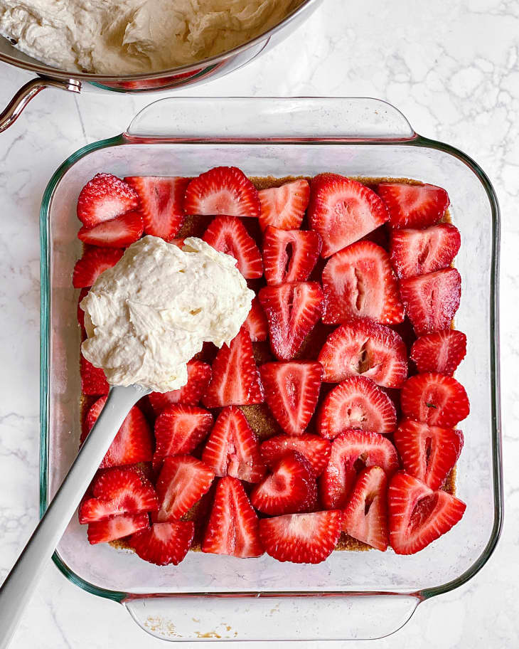 Strawberry Delight Recipe (NoBake, with Fresh Strawberries) The Kitchn
