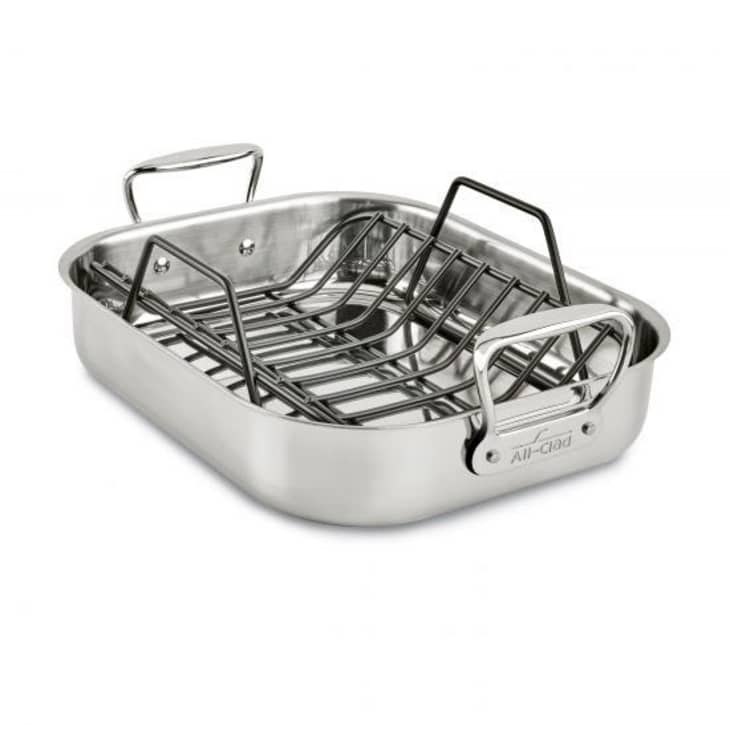 All-Clad 13" x 16" Stainless Steel Roaster & Rack at Macy's