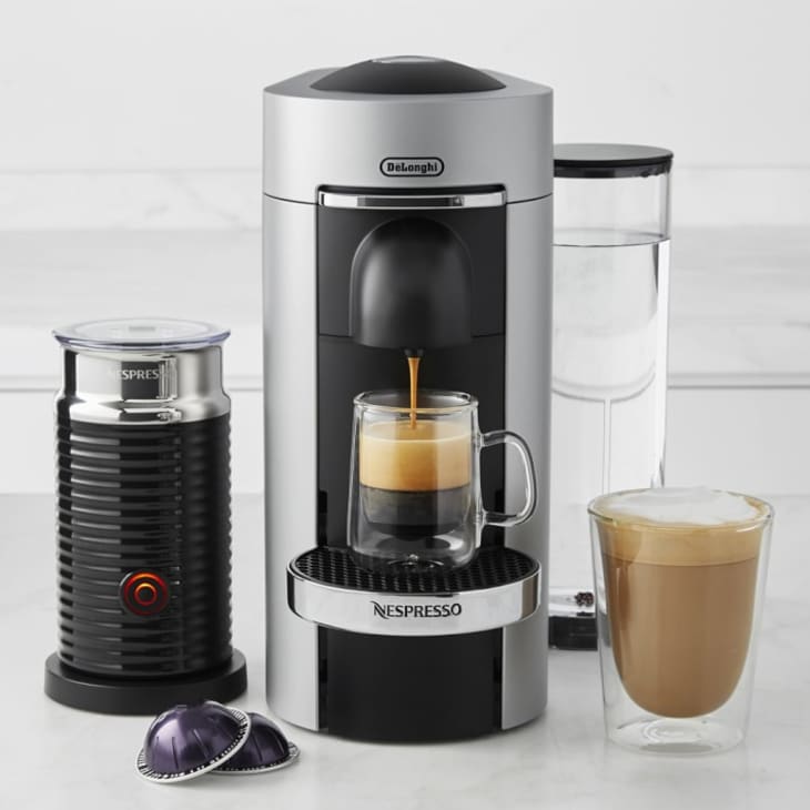 Nespresso VertuoPlus Deluxe Coffee Maker & Espresso Machine with Aeroccino Milk Frother at Williams Sonoma