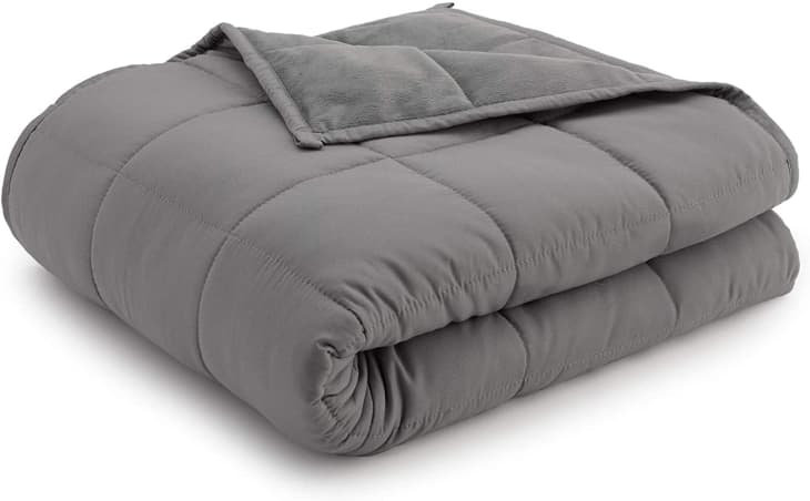 Product Image: Ella Jayne 20-Pound Reversible Weighted Anti-Anxiety Blanket, Grey/Grey