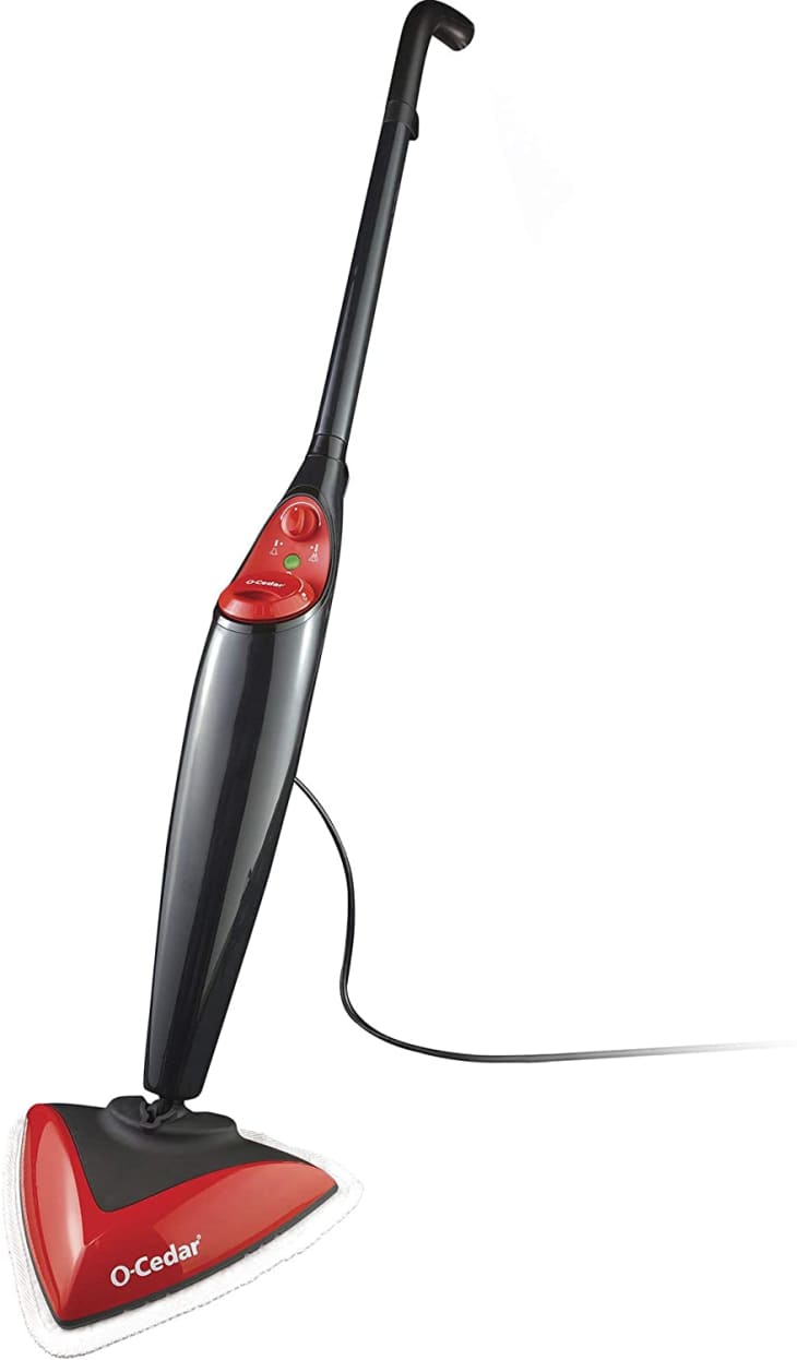 The OCedar Steam Mop Gently Removes Dirt from Kitchen Tiles and