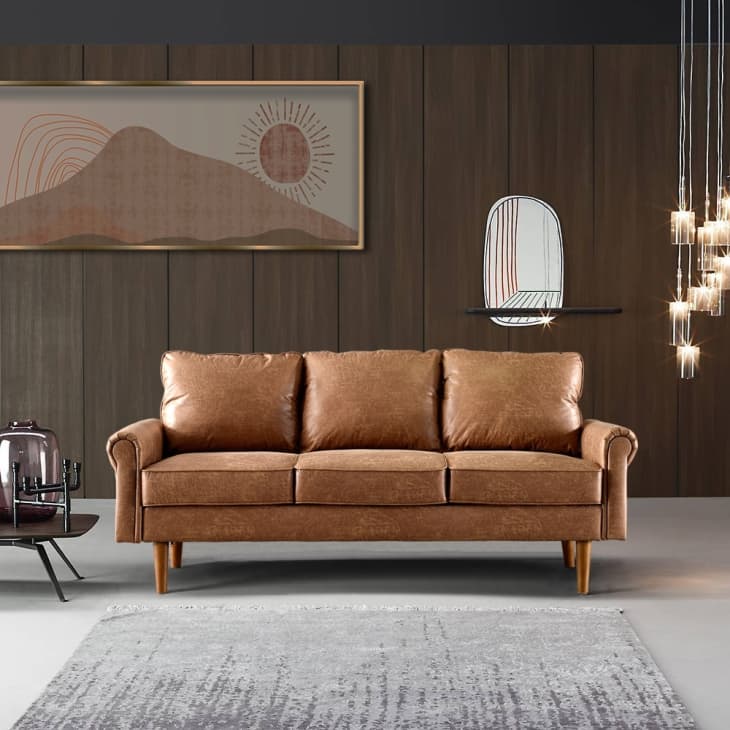 Product Image: Ovios Upholstered Mid-Century Sofa Cushions Wood Leg