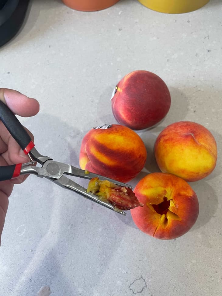 This Padma LakshmiApproved Trick for Pitting Peaches Takes Just a Few