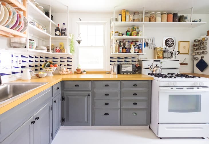 Small Smokey Grey Kitchen - Express Kitchen and Bath