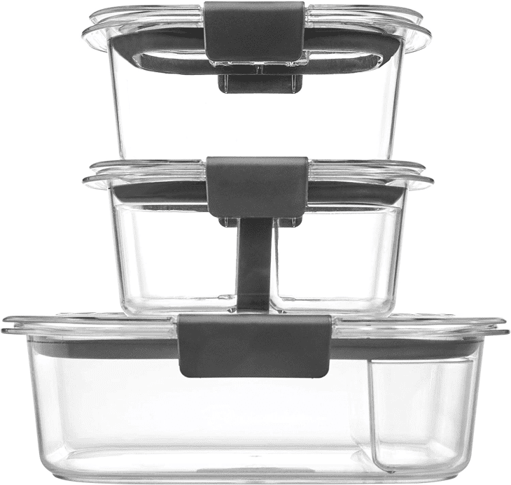 Rubbermaid Brilliance 10-Piece Food Storage Container Set, Clear