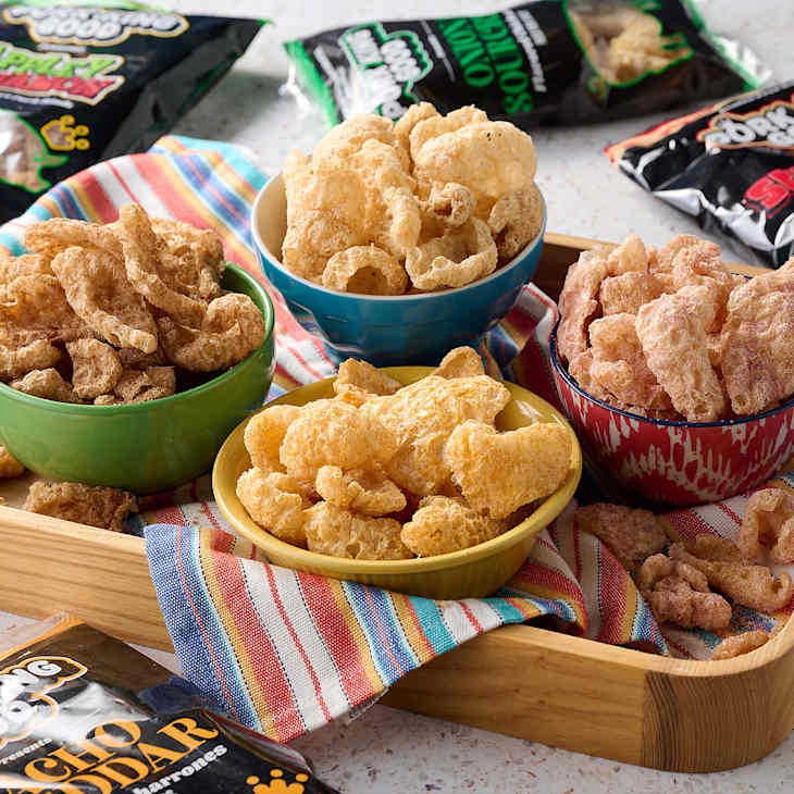 Pork King Good Onion & Sour Cream Flavored Pork Rinds – 8 Pack – Keto Friendly Snacks
