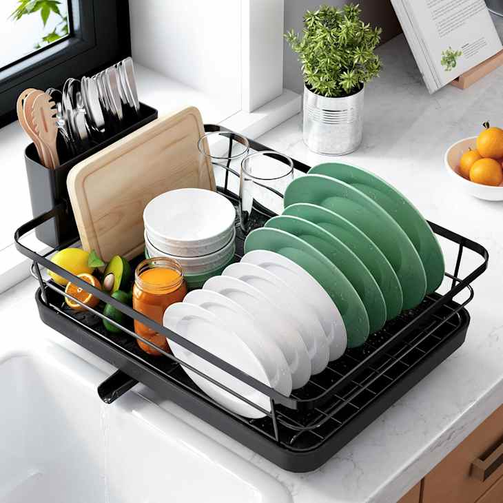 The $19 Dish Rack I Don’t Mind Keeping Out on My Counters | The Kitchn
