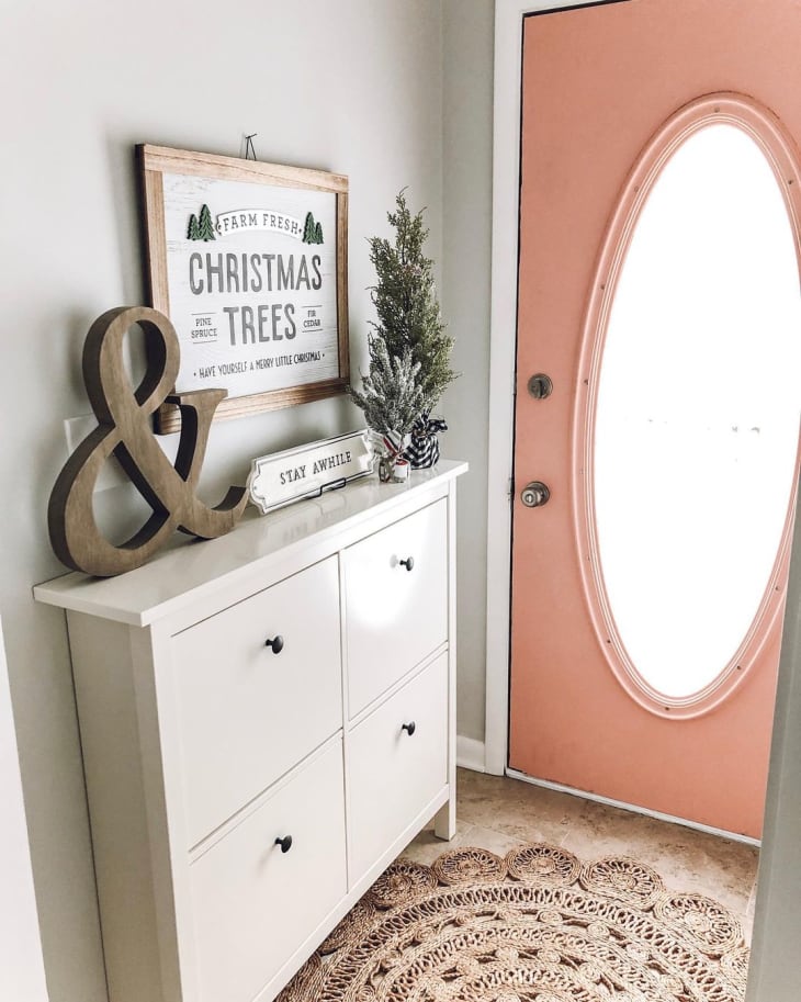 Small Entryway Makeover with IKEA Shoe Storage Hack