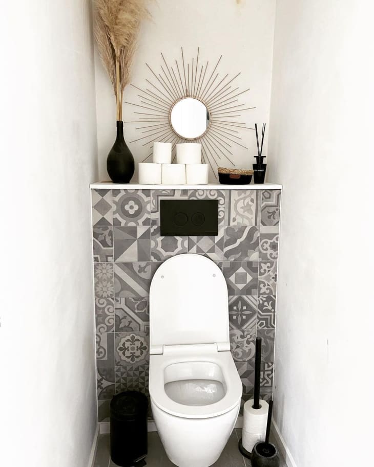 13 Ideas for What to Do With That Weird Space Above Your Toilet