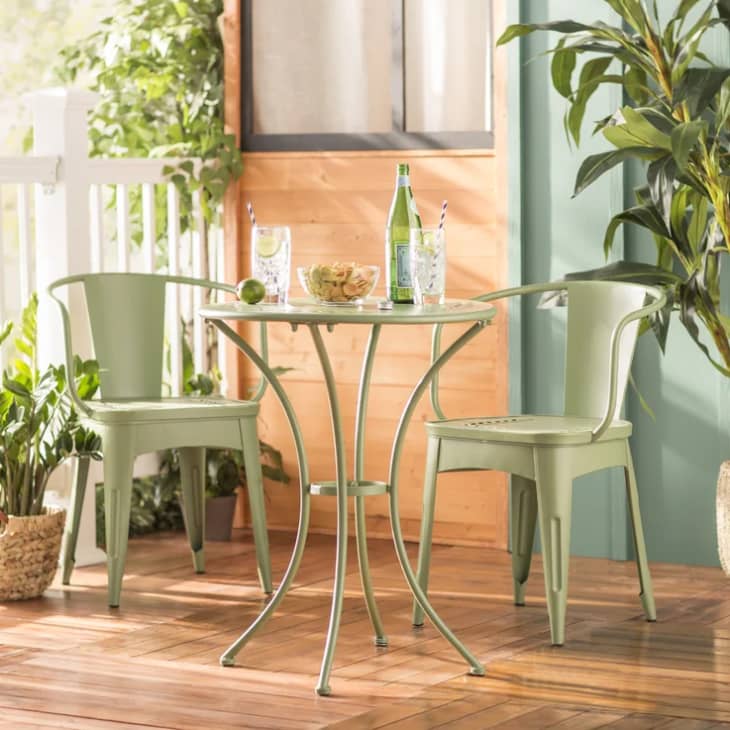 Small patio table with 2 chairs hot sale