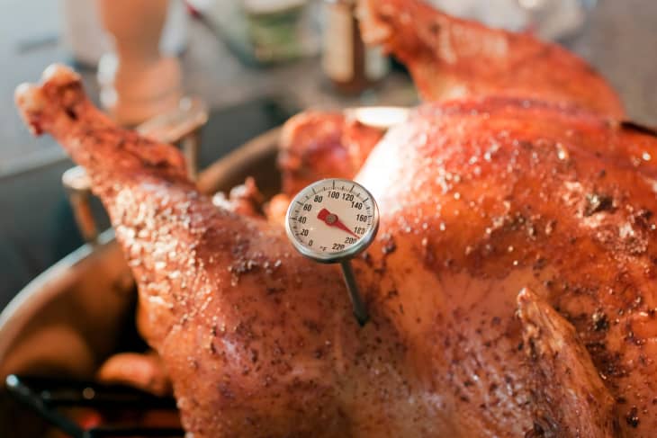 Baked Turkey with Thermometer detail