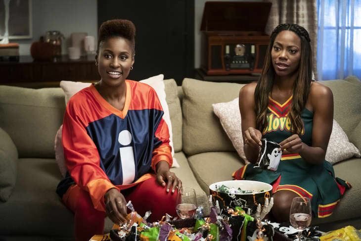 INSECURE, from left: Issa Rae, Yvonne Orji, ‘Lowkey Distant', (Season 4, ep. 402, aired Apr. 19, 2020).