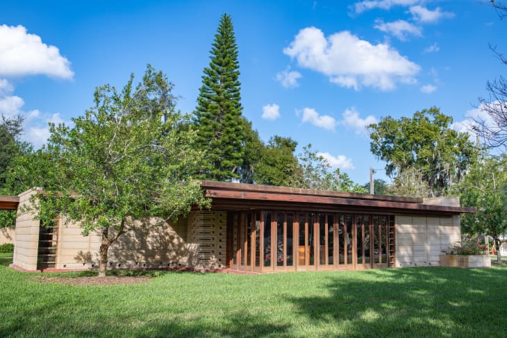 The Frank Lloyd Wright Usonian Faculty House on the Florida Southern College campus