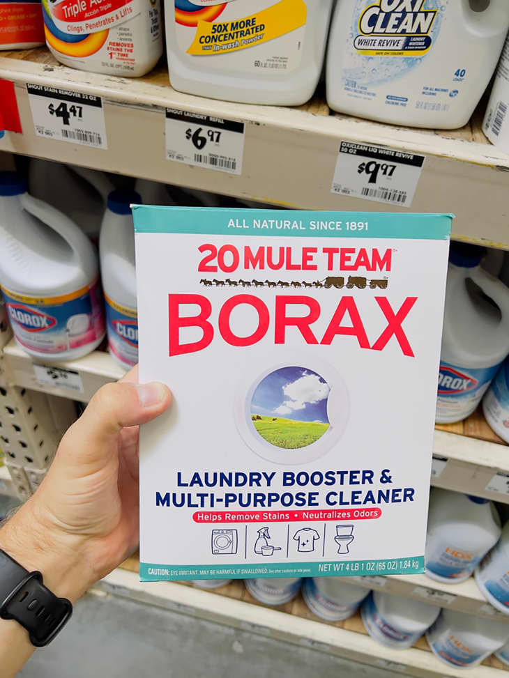 Box of Borax laundry booster and multi purpose cleaner.