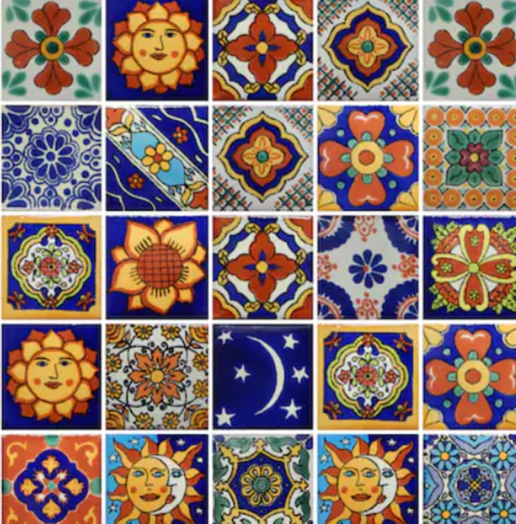 50 Hand Painted Mexican Talavera Tiles 2" X 2" at Etsy