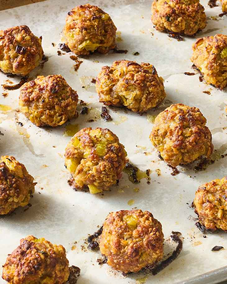 Sausage Stuffing Balls Recipe | The Kitchn