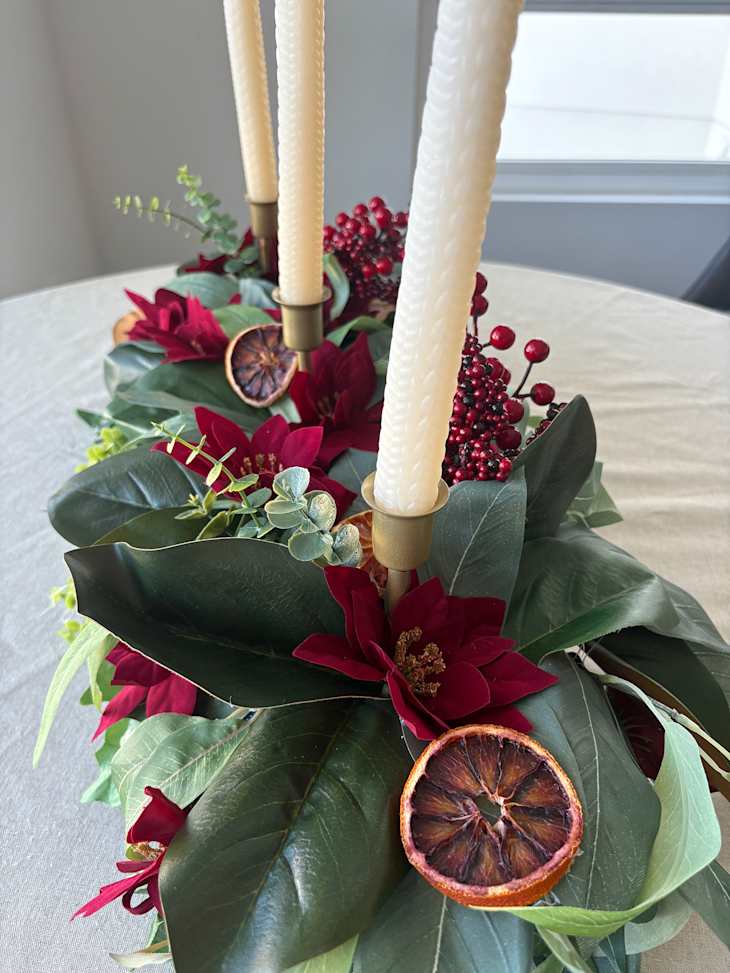 How to Make a DIY Holiday Centerpiece with a Pool Noodle | The Kitchn