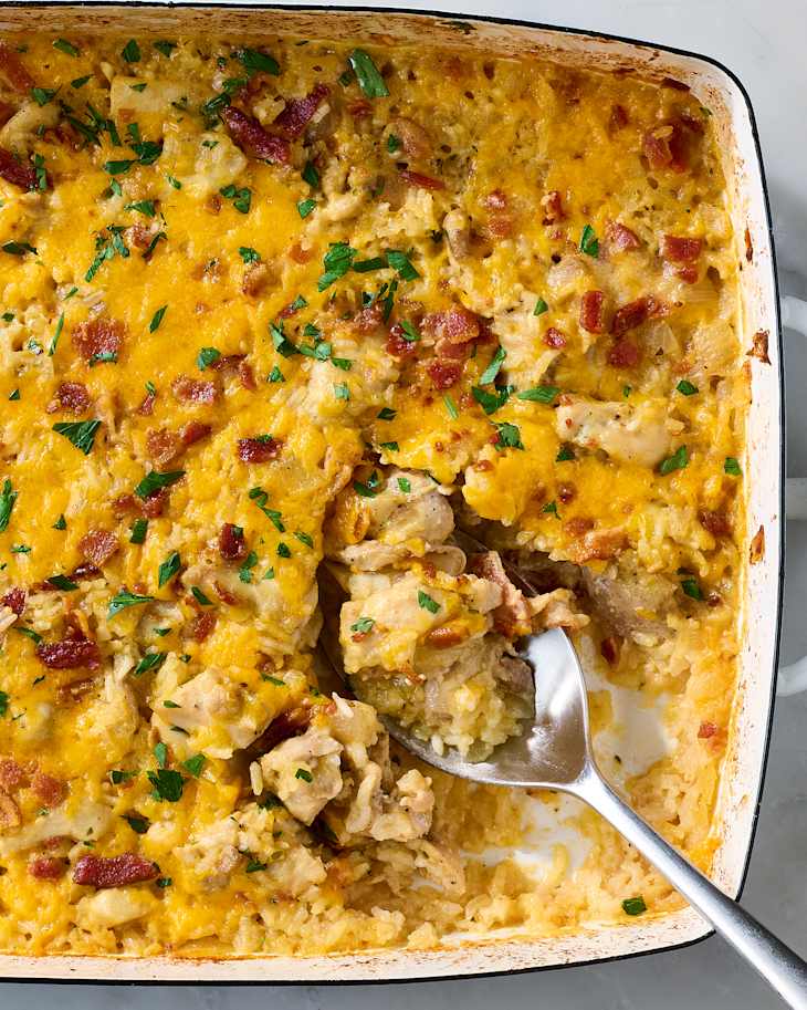 Chicken Bacon Ranch Rice Casserole Recipe | The Kitchn