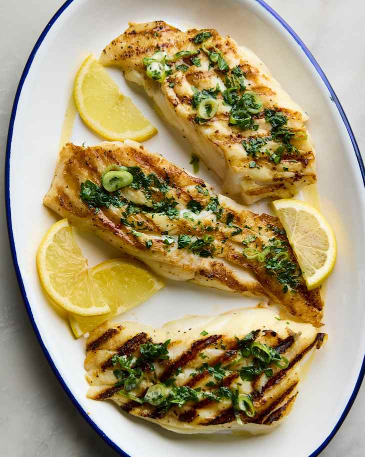 Easy Grilled Cod with Herb Butter Recipe | The Kitchn
