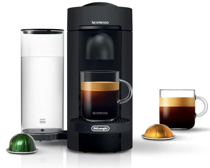 De'Longhi Nespresso VertuoPlus Coffee and Espresso Machine by De'Longhi, 38 ounces, Matte Black at Amazon
