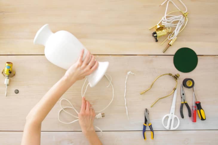 How To Rewire A Lamp Photos And Video Apartment Therapy