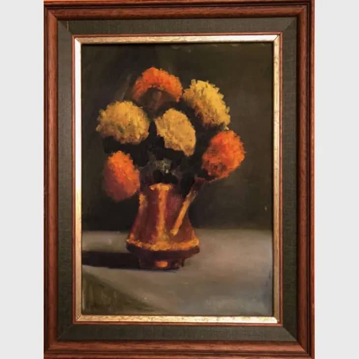 Product Image: Vintage Flower Arrangement Painting