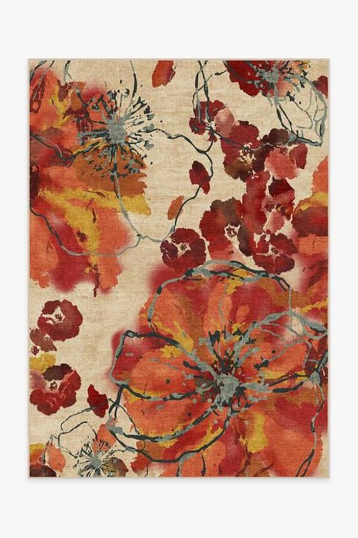Product Image: Watercolor Floral Coral Rug