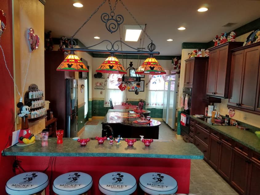 Disney fan transforms her kitchen into a Mickey Mouse themed haven