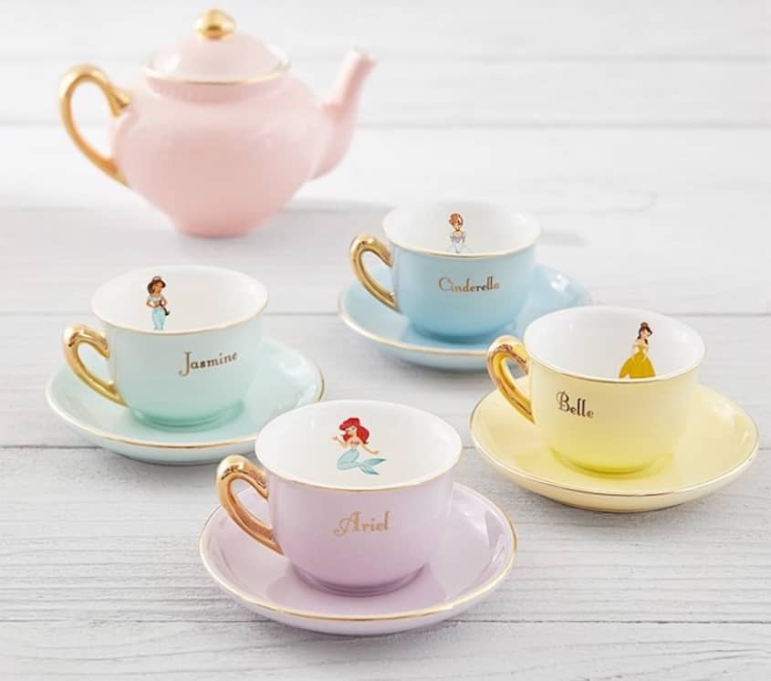 Elegant New Disney Princess Tea Cups and Saucers Collection