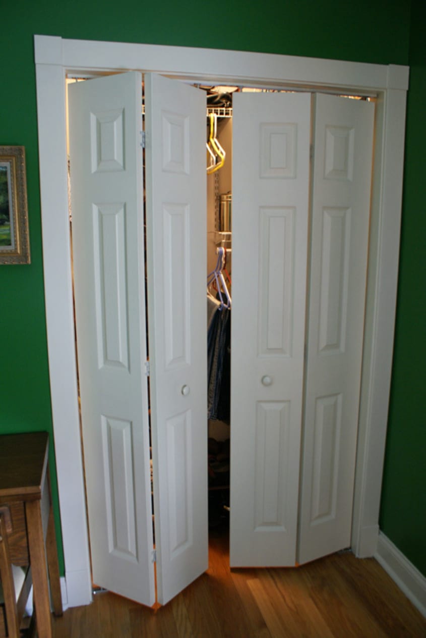 How We Customized Our Standard Bifold Door To Look Like Double Doors (For  Less Than $25!)