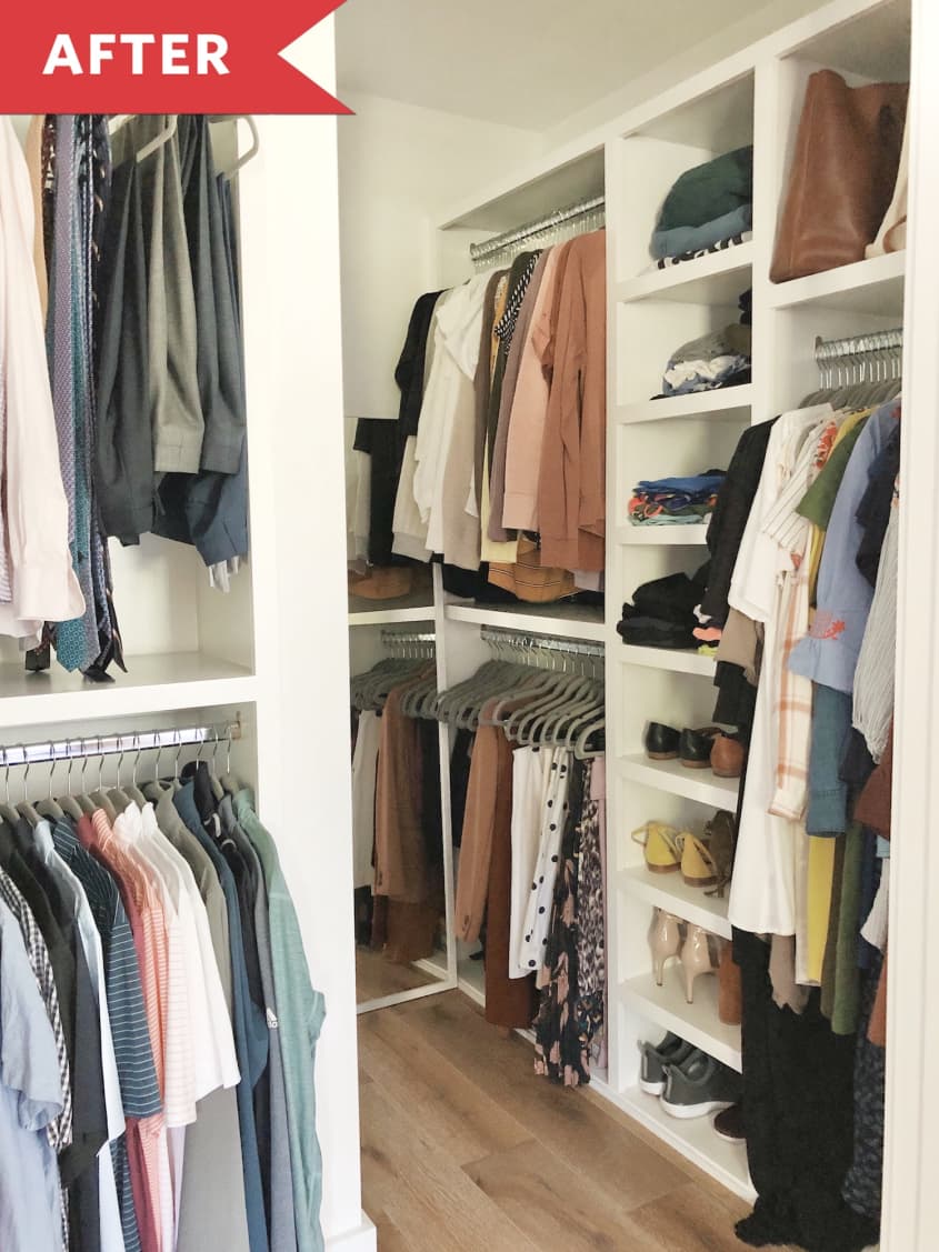 Replying to @kristalpugh1 it's finished 🙌 Small closet built-ins for , small  closet makeover