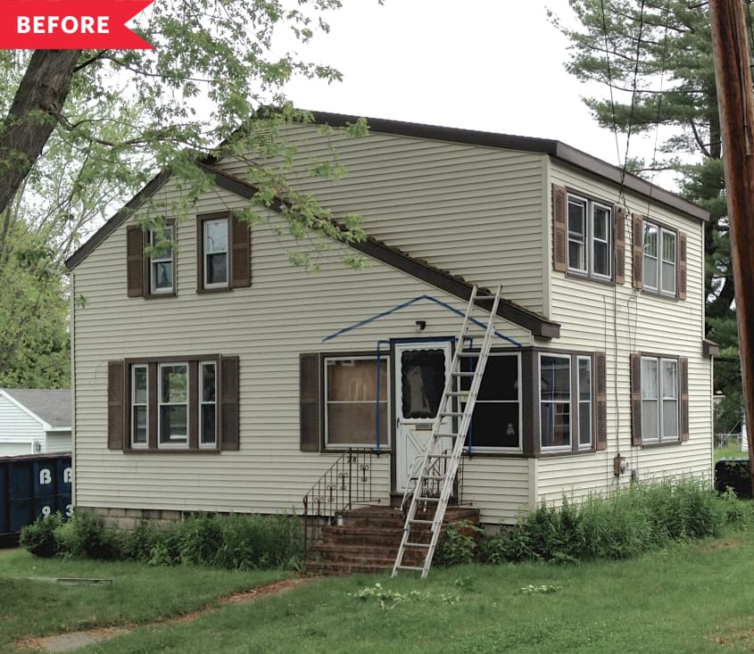 Before: Cottage exterior