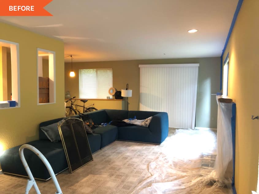 before photo of living room