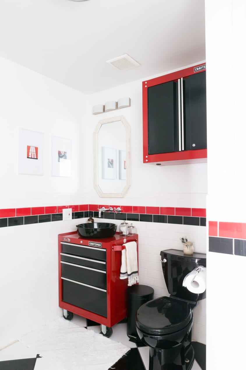 garage shop bathroom ideas