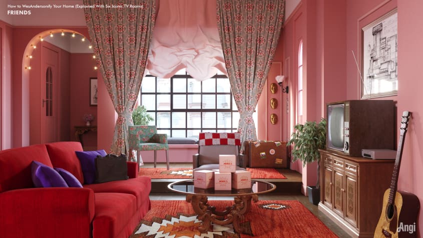 HomeAdvisor gives Simpsons interiors a Wes Anderson-style makeover